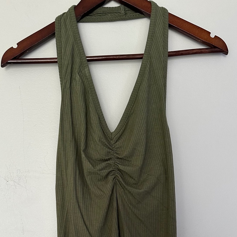 NWT Torrid Army Green Halter Top size 00 10